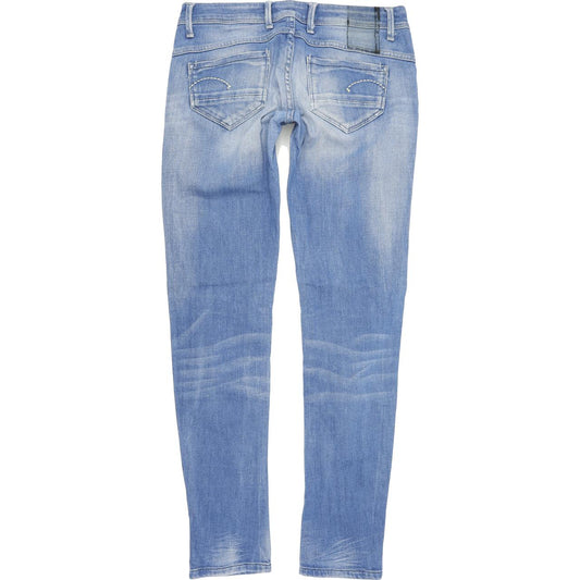 G-Star Women Blue Straight Slim Stretch Jeans W29 L32