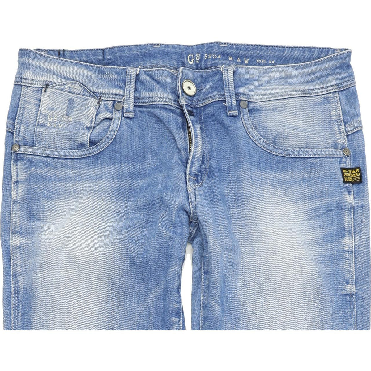 G-Star Women Blue Straight Slim Stretch Jeans W29 L32