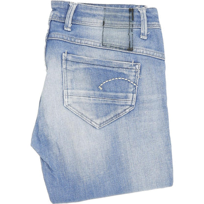 G-Star Women Blue Straight Slim Stretch Jeans W29 L32