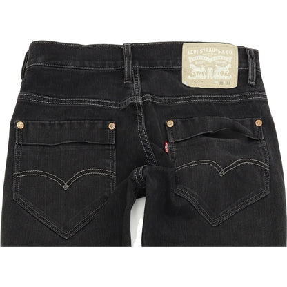 Levi's 511 Men Charcoal Skinny Slim Stretch Jeans W30 L32