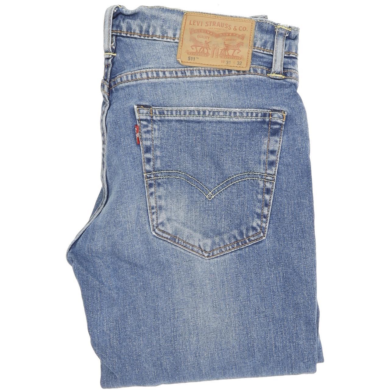 Levi's 511 Men Blue Skinny Slim Stretch Jeans W31 L32