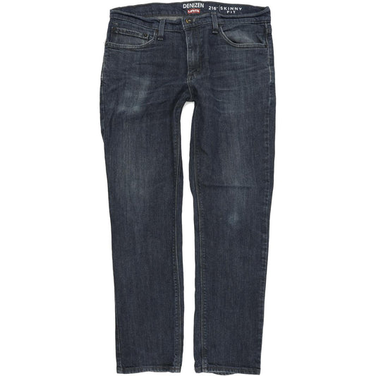 Levi's Denizen Men Blue Skinny Slim Stretch Jeans W36 L32