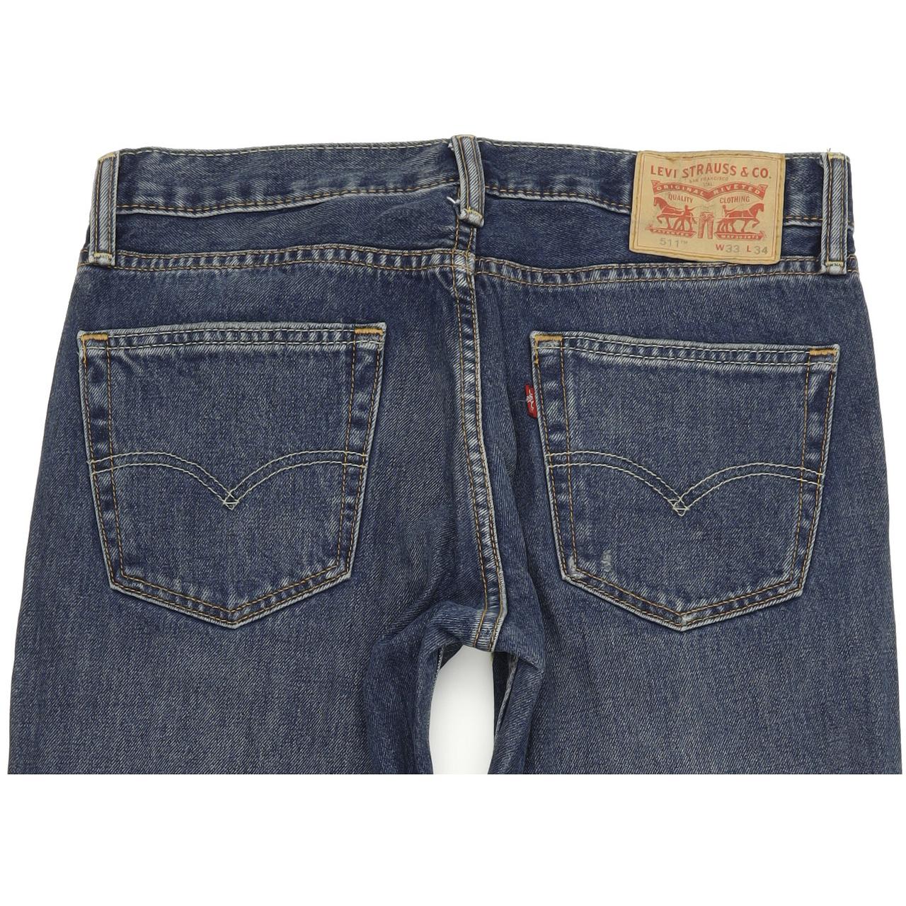 Levi's 511 Men Blue Skinny Slim Jeans W33 L31