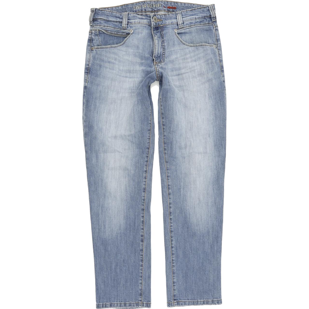 Joker Cash on Delivery Men Blue Skinny Slim Stretch Jeans W34 L32
