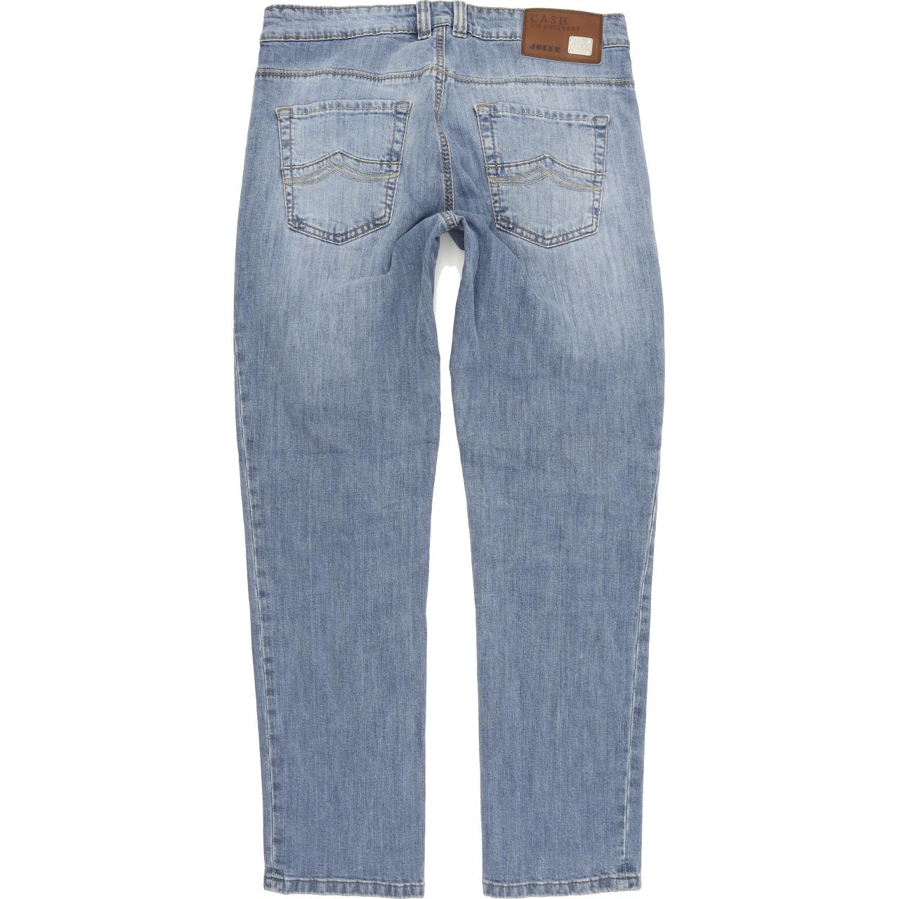 Joker Cash on Delivery Men Blue Skinny Slim Stretch Jeans W34 L32