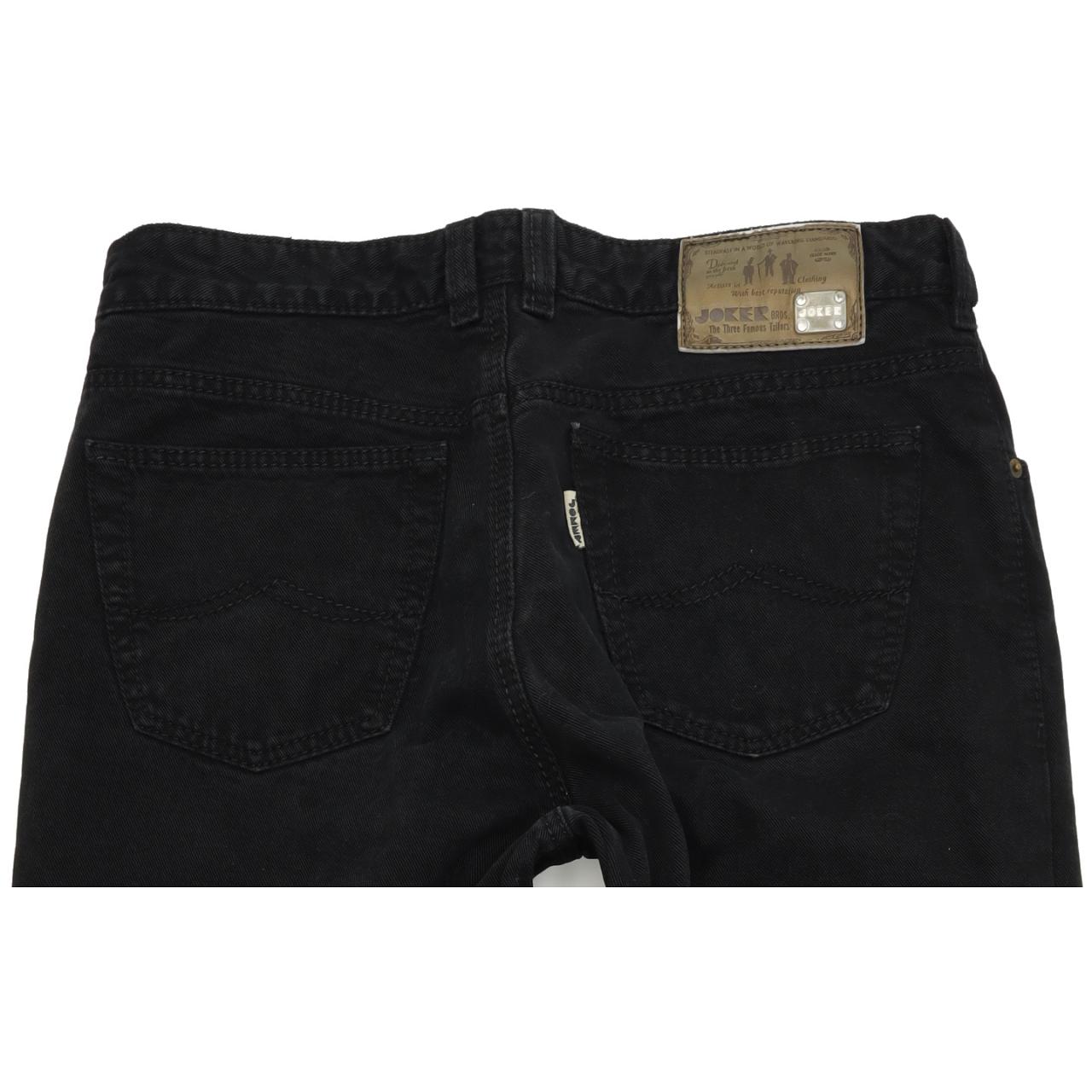 Joker Three Famous Tailors Men Black Straight Regular Jeans W36 L30