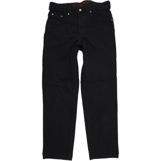 Joker Double Saddle Stitched Men Black Straight Regular Jeans W33 L32