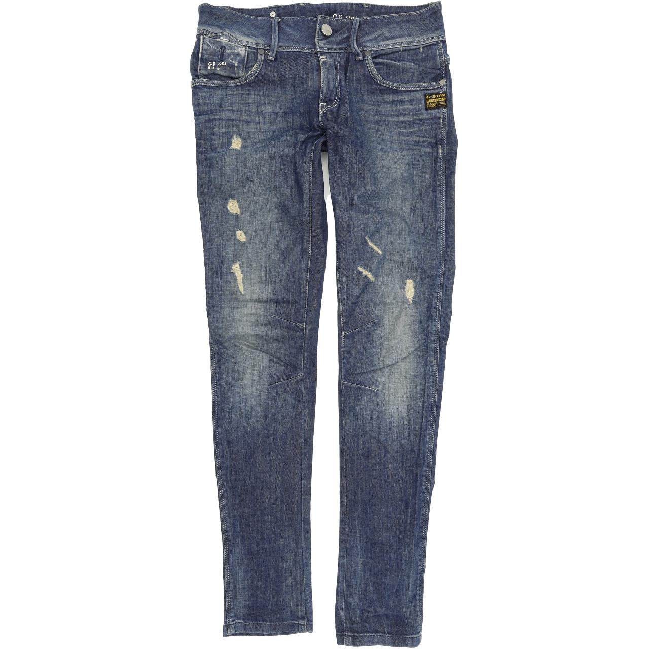 G-Star Fender Women Blue Skinny Slim Stretch Jeans W28 L32