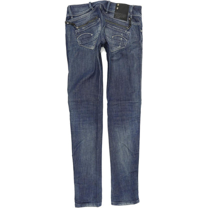G-Star Fender Women Blue Skinny Slim Stretch Jeans W28 L32