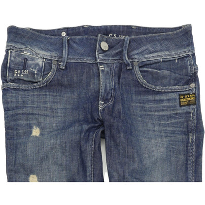 G-Star Fender Women Blue Skinny Slim Stretch Jeans W28 L32