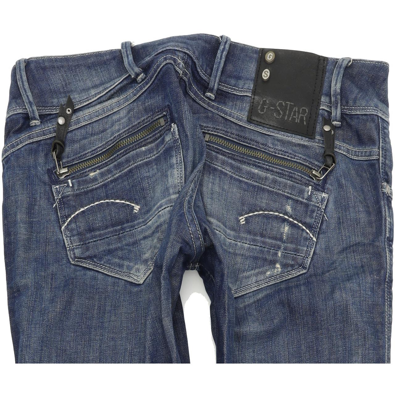 G-Star Fender Women Blue Skinny Slim Stretch Jeans W28 L32