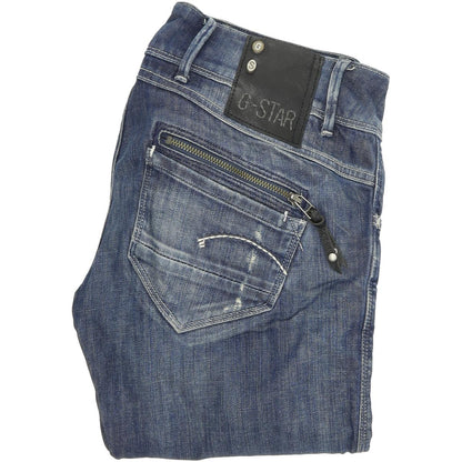 G-Star Fender Women Blue Skinny Slim Stretch Jeans W28 L32