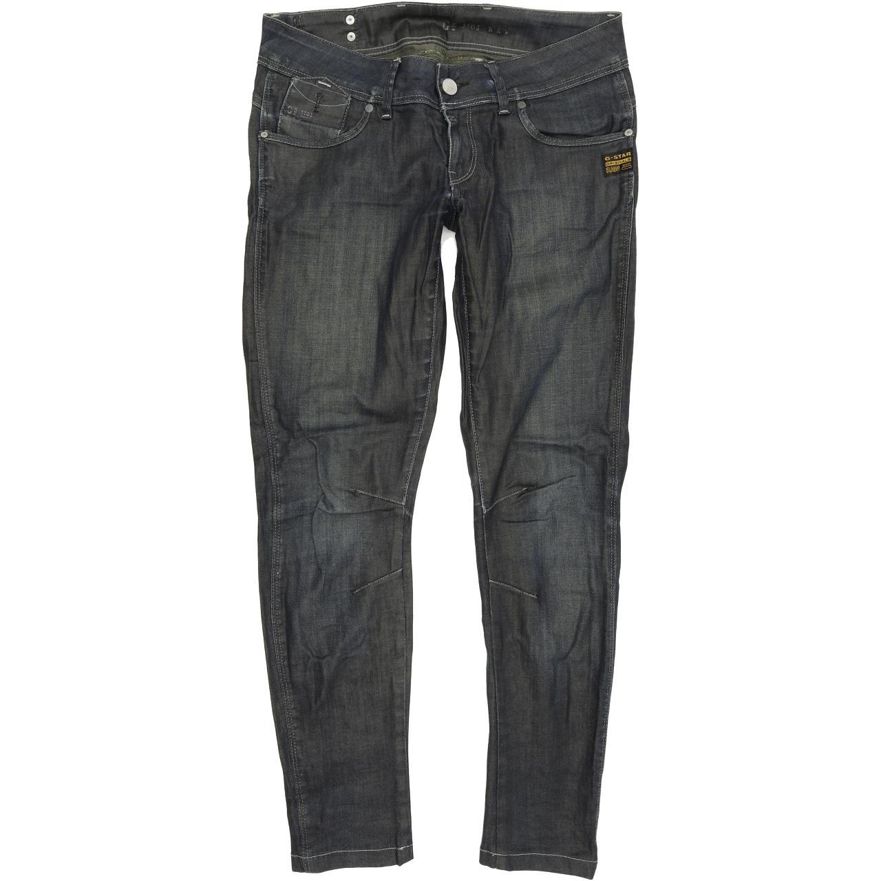 G-Star Fender Women Blue Skinny Slim Stretch Jeans W28 L30