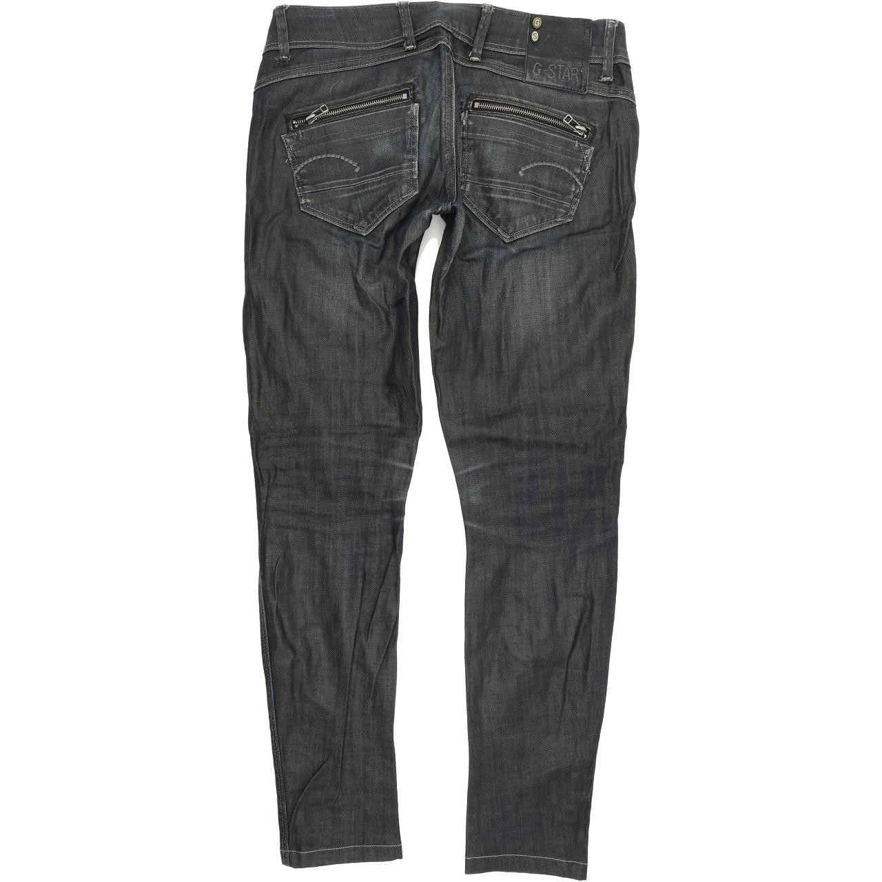 G-Star Fender Women Blue Skinny Slim Stretch Jeans W28 L30