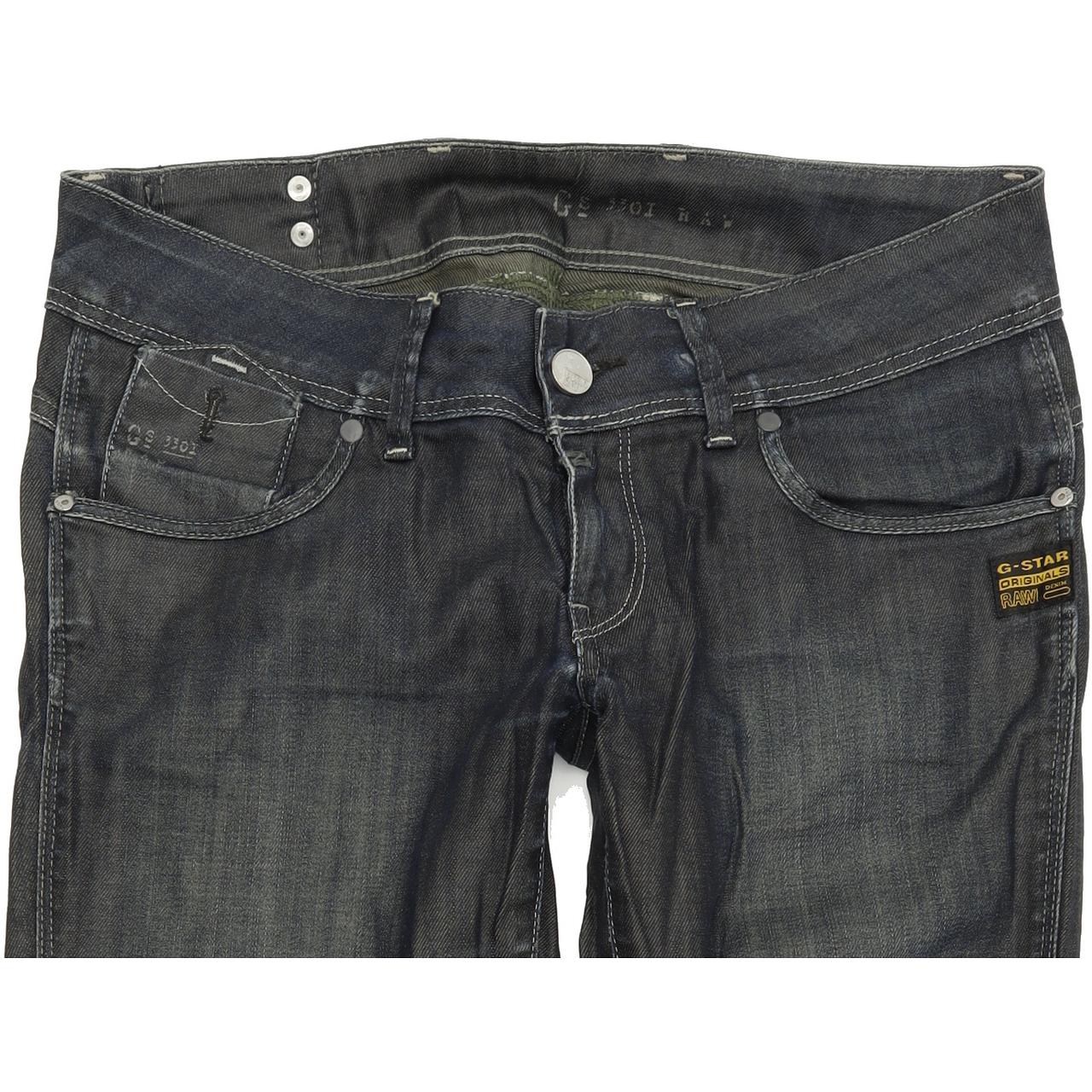 G-Star Fender Women Blue Skinny Slim Stretch Jeans W28 L30