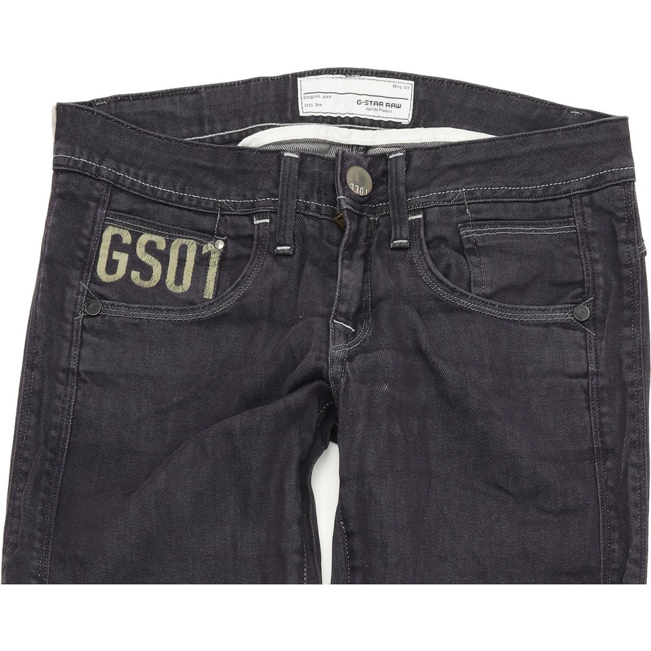 G-Star Saville Women Blue Straight Regular Stretch Jeans W28 L30