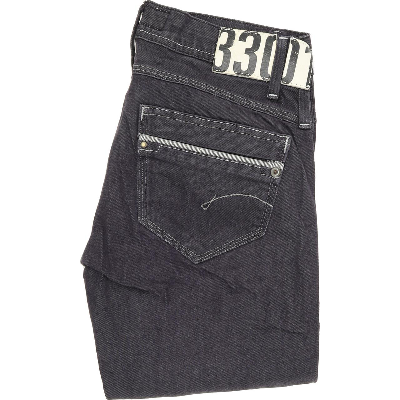 G-Star Saville Women Blue Straight Regular Stretch Jeans W28 L30