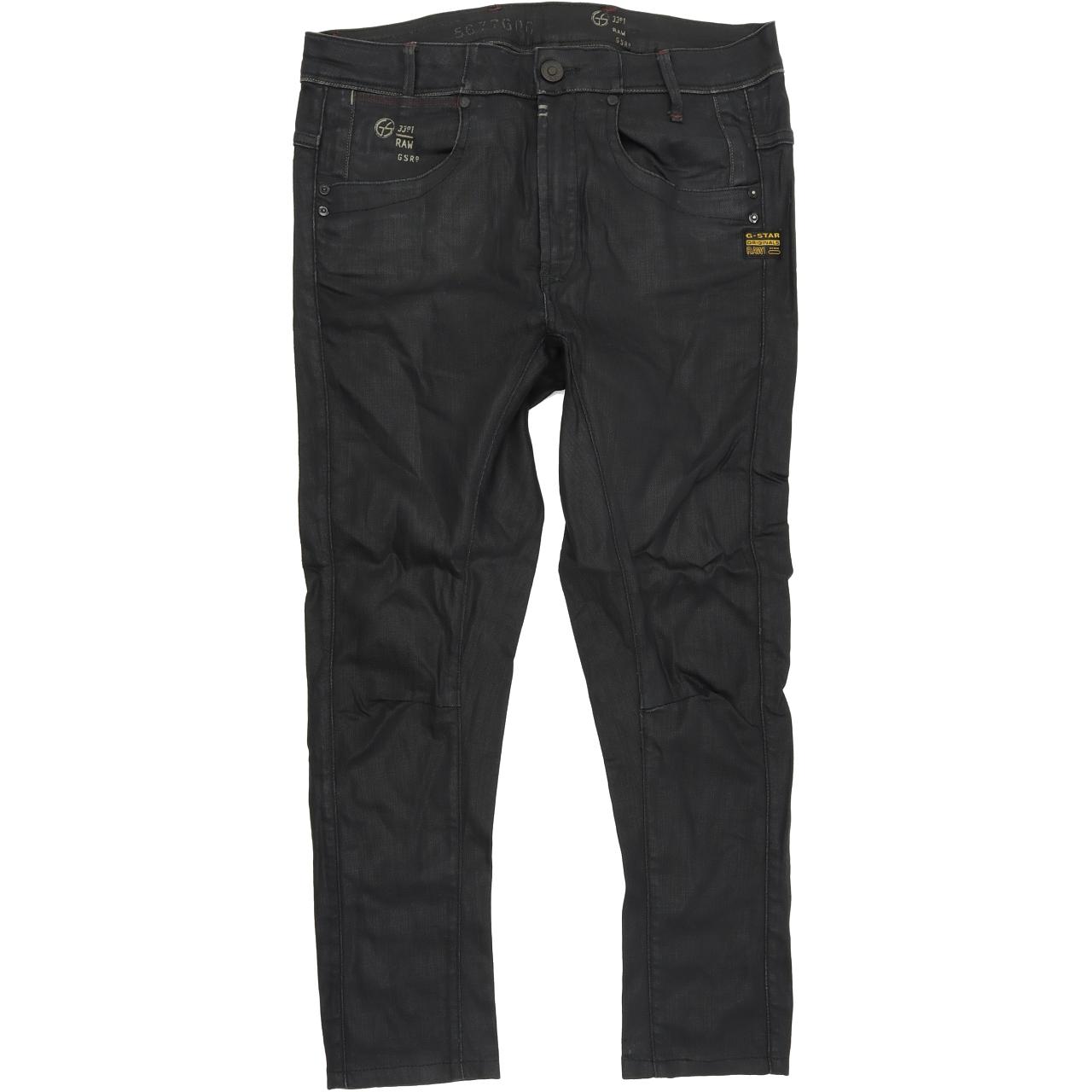 G-Star Kris Women Black Tapered Loose Stretch Jeans W25 L32