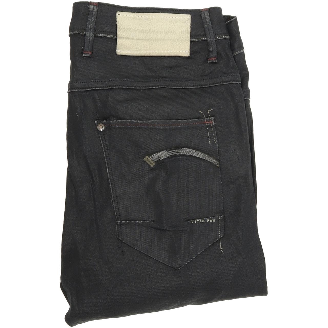 G-Star Kris Women Black Tapered Loose Stretch Jeans W25 L32