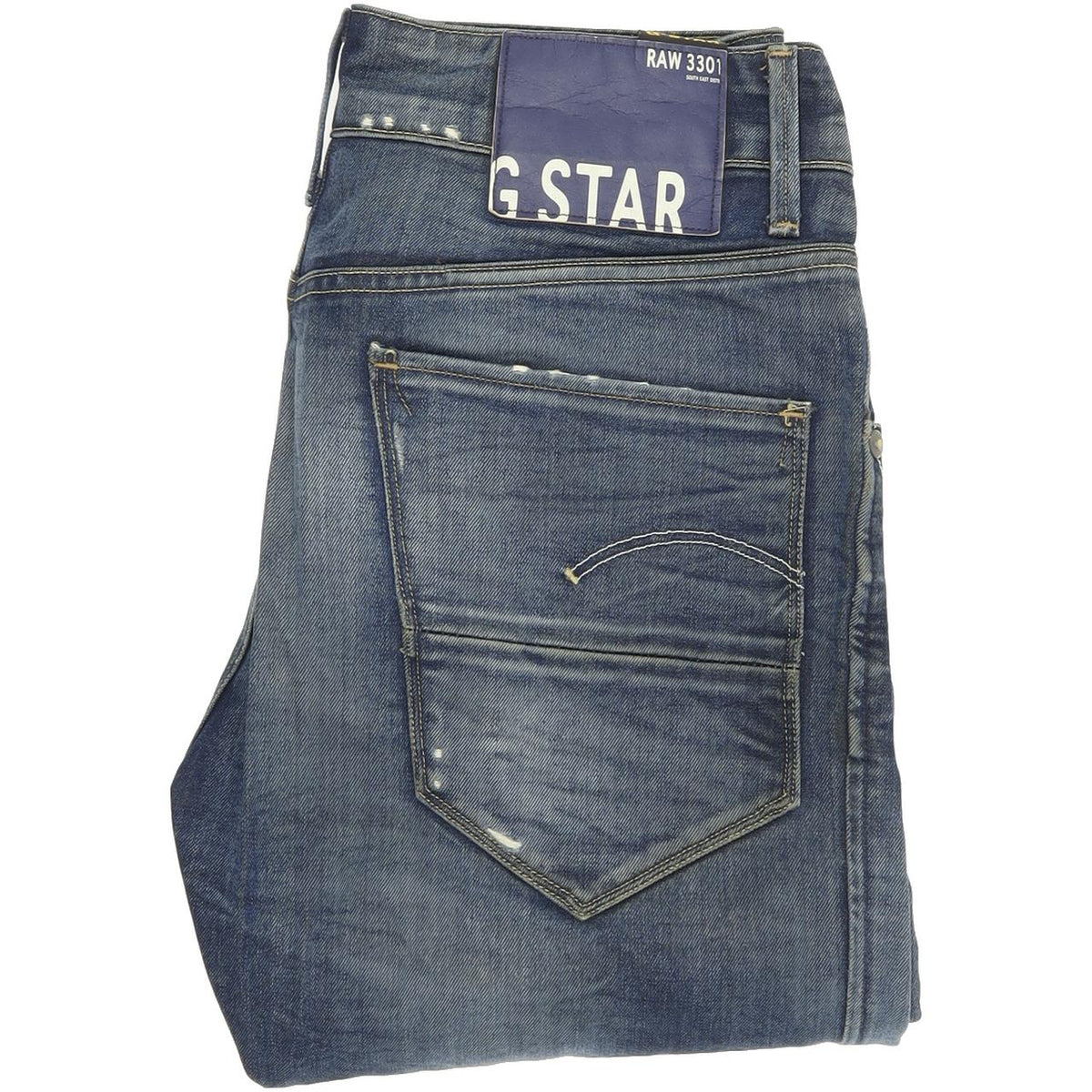 G-Star Arc Women Blue Tapered Loose Jeans W26 L32
