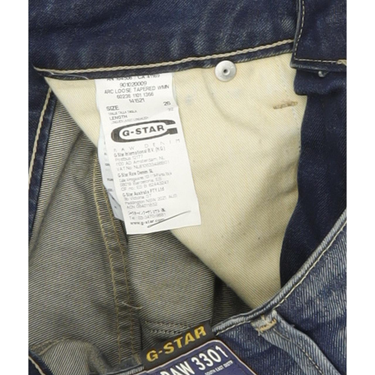 G-Star Arc Women Blue Tapered Loose Jeans W26 L32