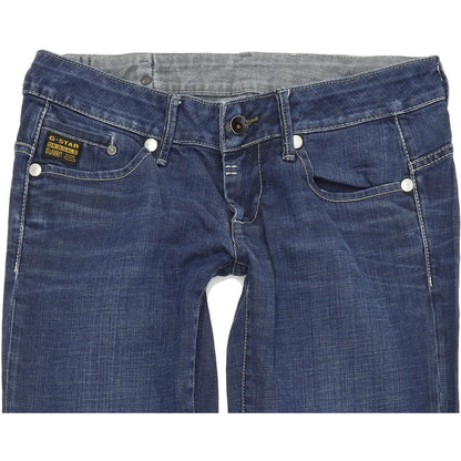 G-Star Midge Women Blue Straight Regular Stretch Jeans W29 L29