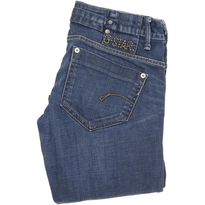 G-Star Midge Women Blue Straight Regular Stretch Jeans W29 L29