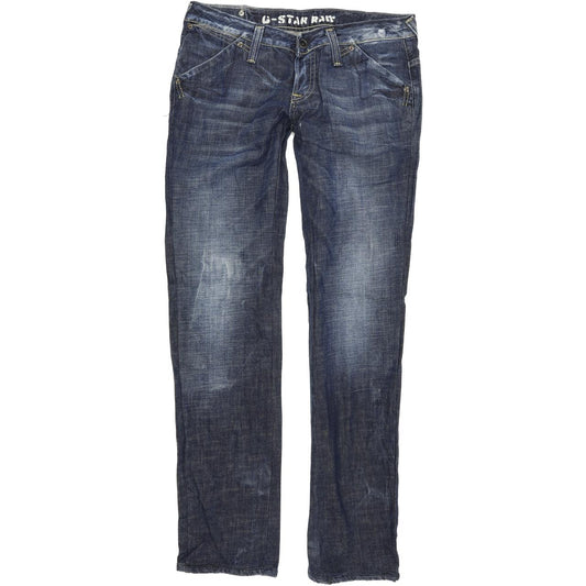 G-Star Limit Women Blue Straight Loose Jeans W28 L32