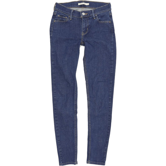Levi's 710 Women Blue Skinny Slim Stretch Jeans W26 L29