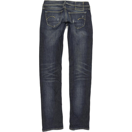 G-Star Women Blue Straight Regular Stretch Jeans W26 L33