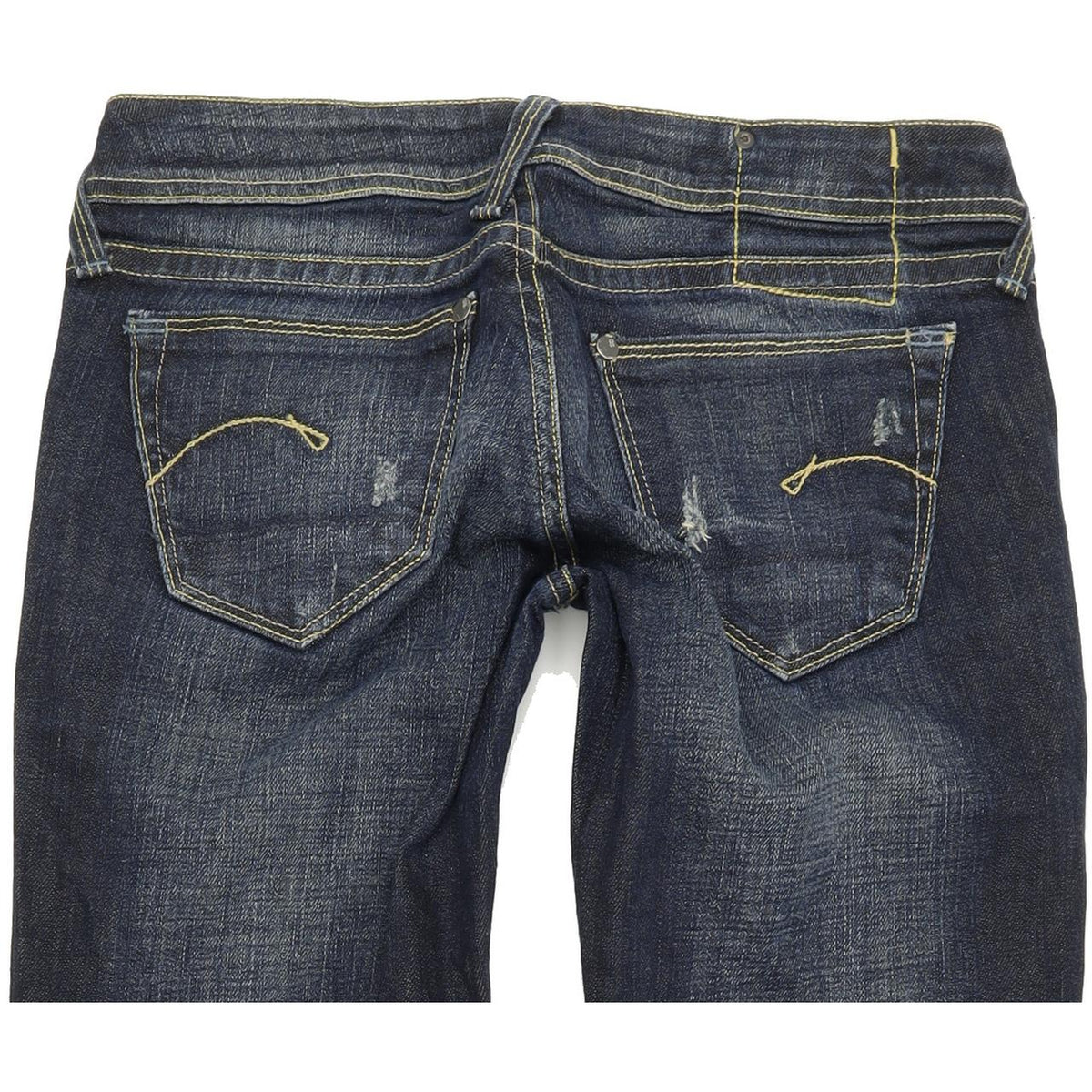 G-Star Women Blue Straight Regular Stretch Jeans W26 L33