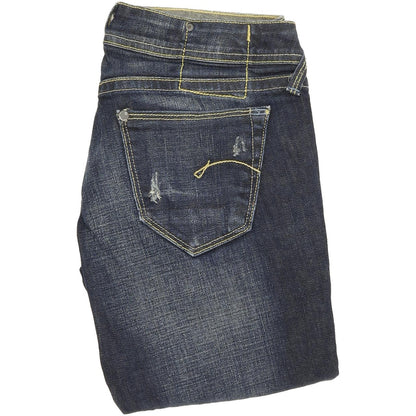 G-Star Women Blue Straight Regular Stretch Jeans W26 L33