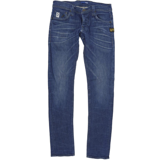 G-Star Defend Men Blue Skinny Slim Stretch Jeans W29 L32