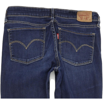 Levi's 711 Women Blue Skinny Slim Stretch Jeans W28 L32