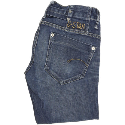 G-Star Midge Women Blue Straight Regular Stretch Jeans W26 L34