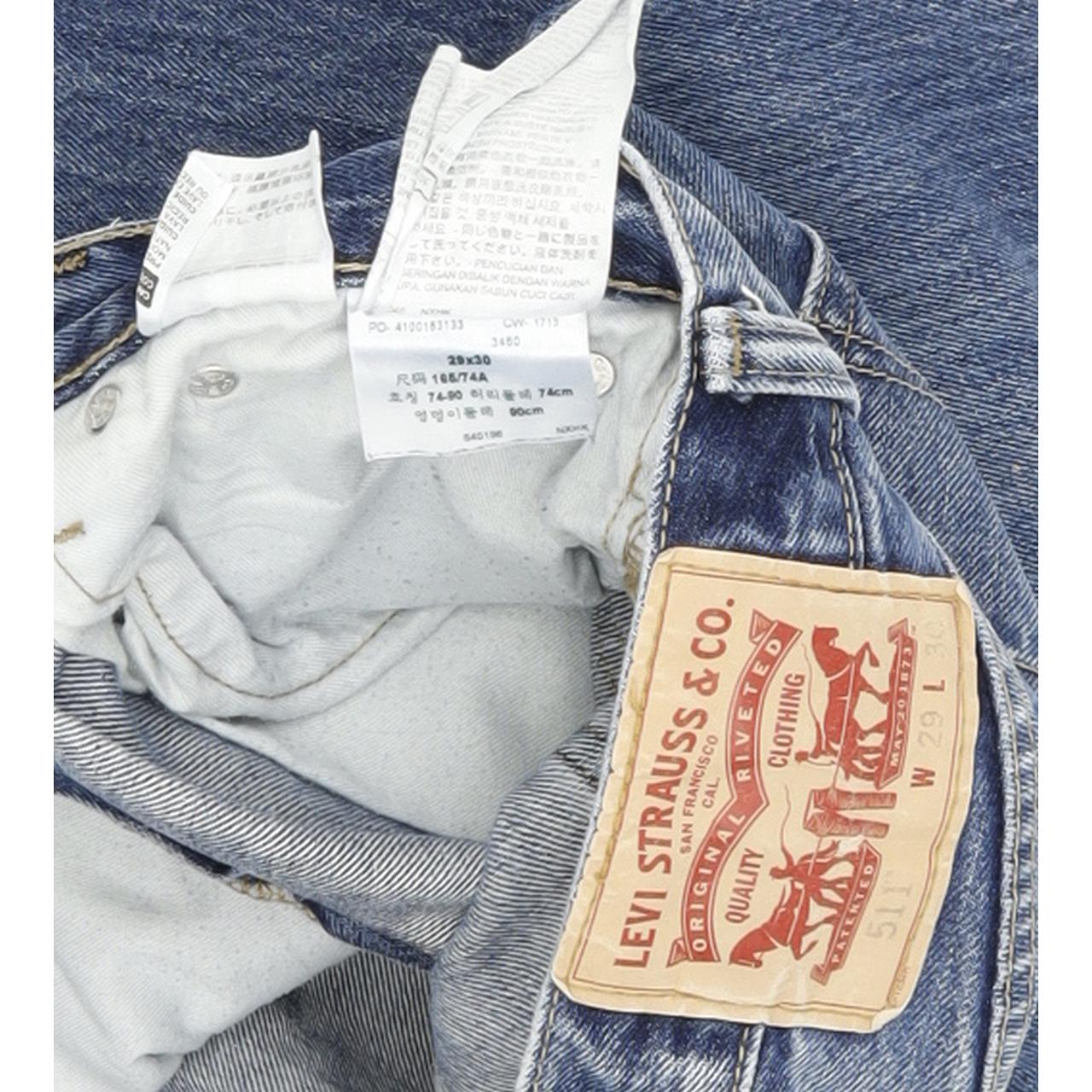 Levi's 511 Men Blue Skinny Slim Jeans W29 L30