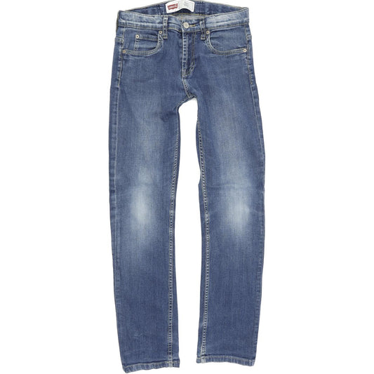 Levi's 511 Kids Blue Skinny Slim Stretch Jeans W26 L28