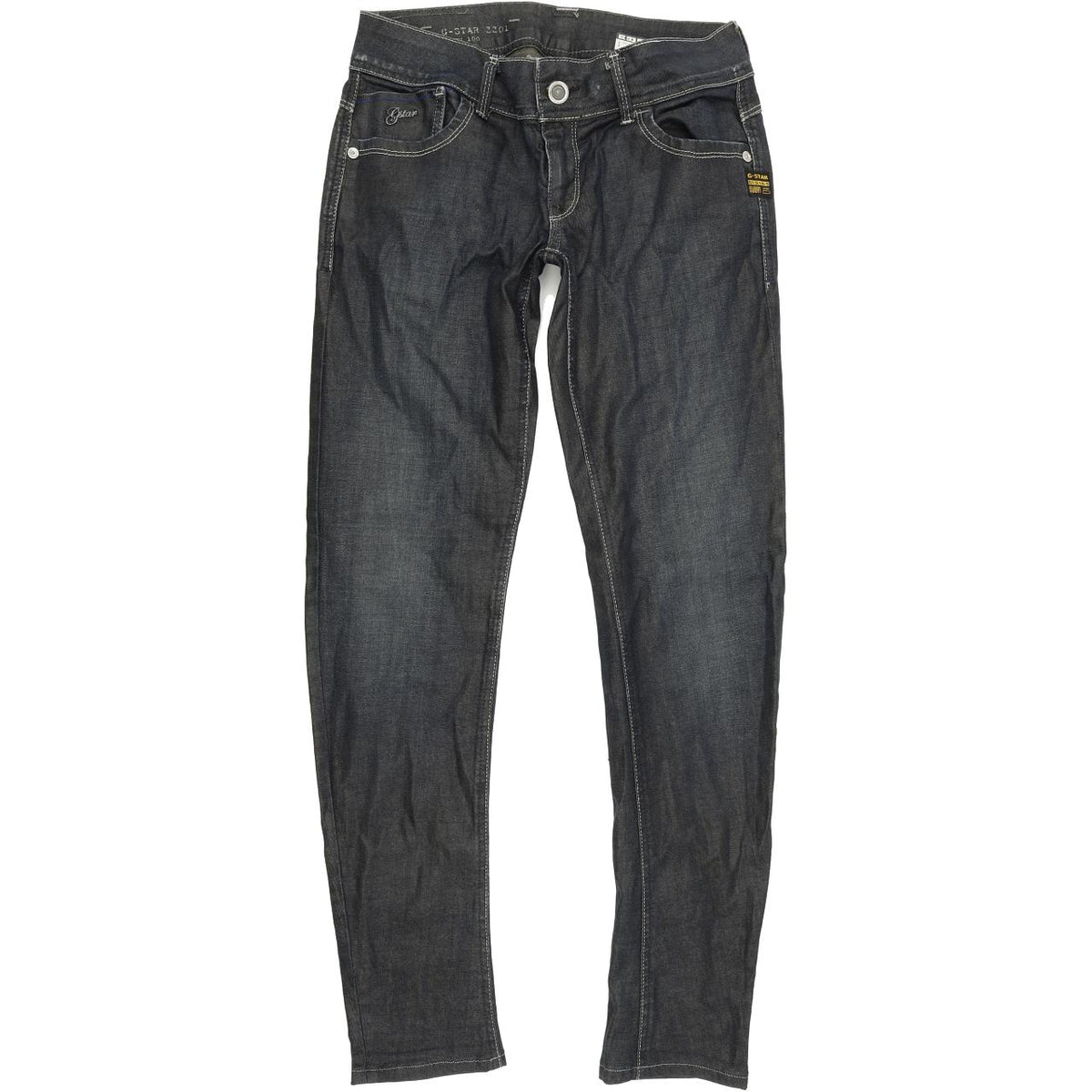 G-Star Women Blue Tapered Slim Stretch Jeans W28 L31