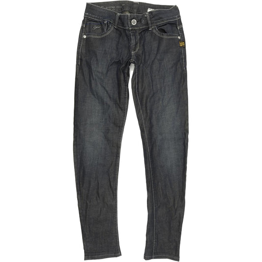 G-Star Women Blue Tapered Slim Stretch Jeans W28 L31