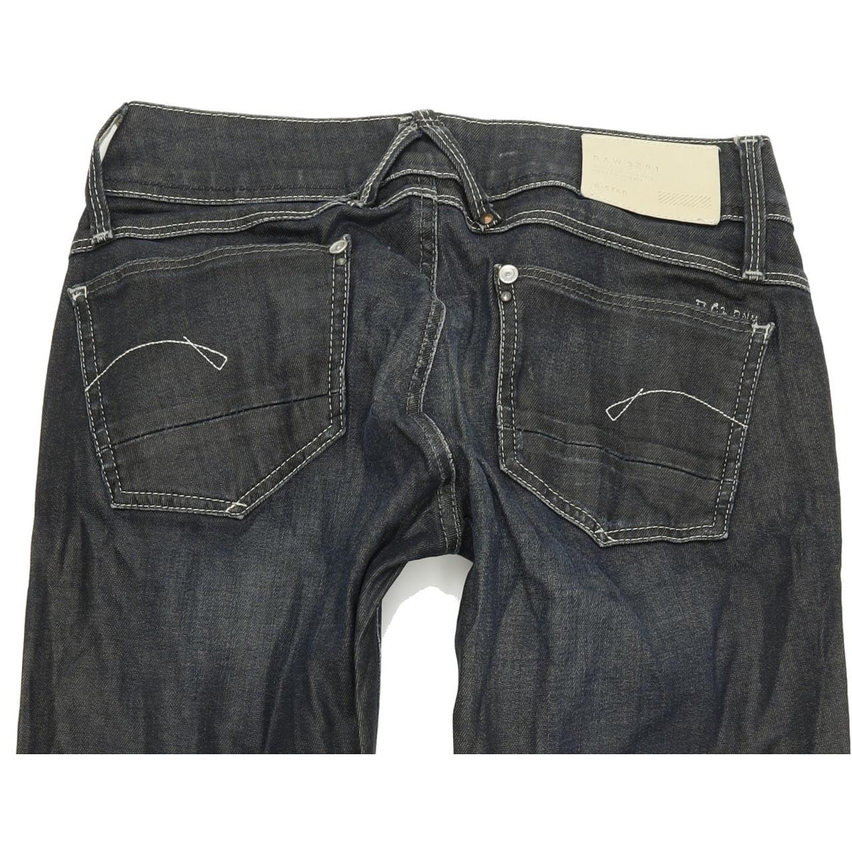 G-Star Women Blue Tapered Slim Stretch Jeans W28 L31