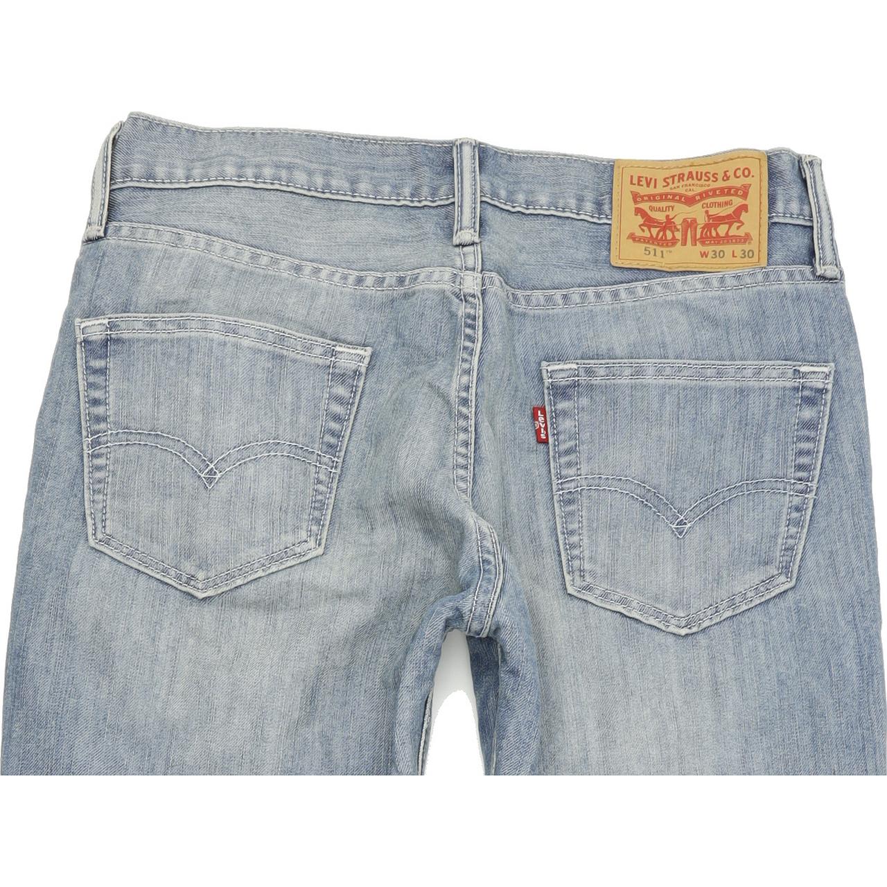 Levi's 511 Men Blue Skinny Slim Jeans W30 L30