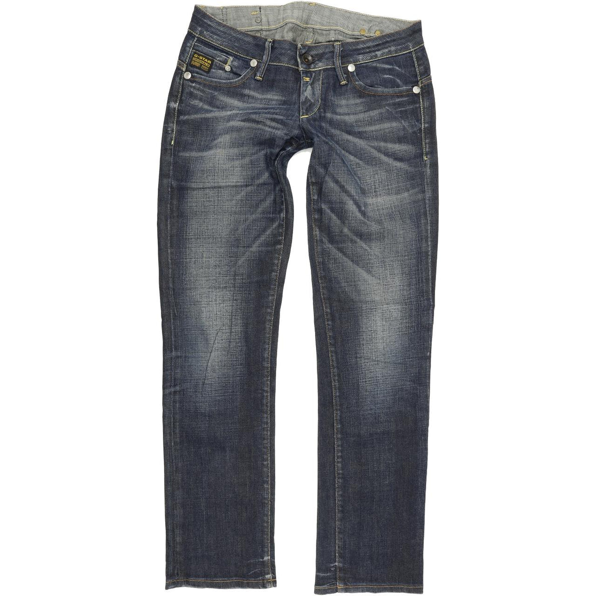 G-Star Midge Women Blue Straight Regular Stretch Jeans W30 L32