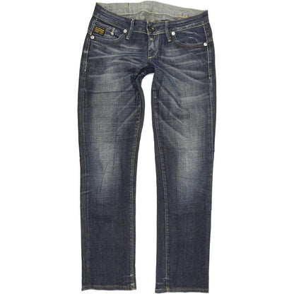 G-Star Midge Women Blue Straight Regular Stretch Jeans W30 L32