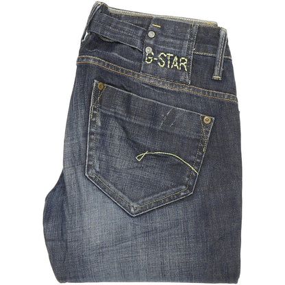 G-Star Midge Women Blue Straight Regular Stretch Jeans W30 L32