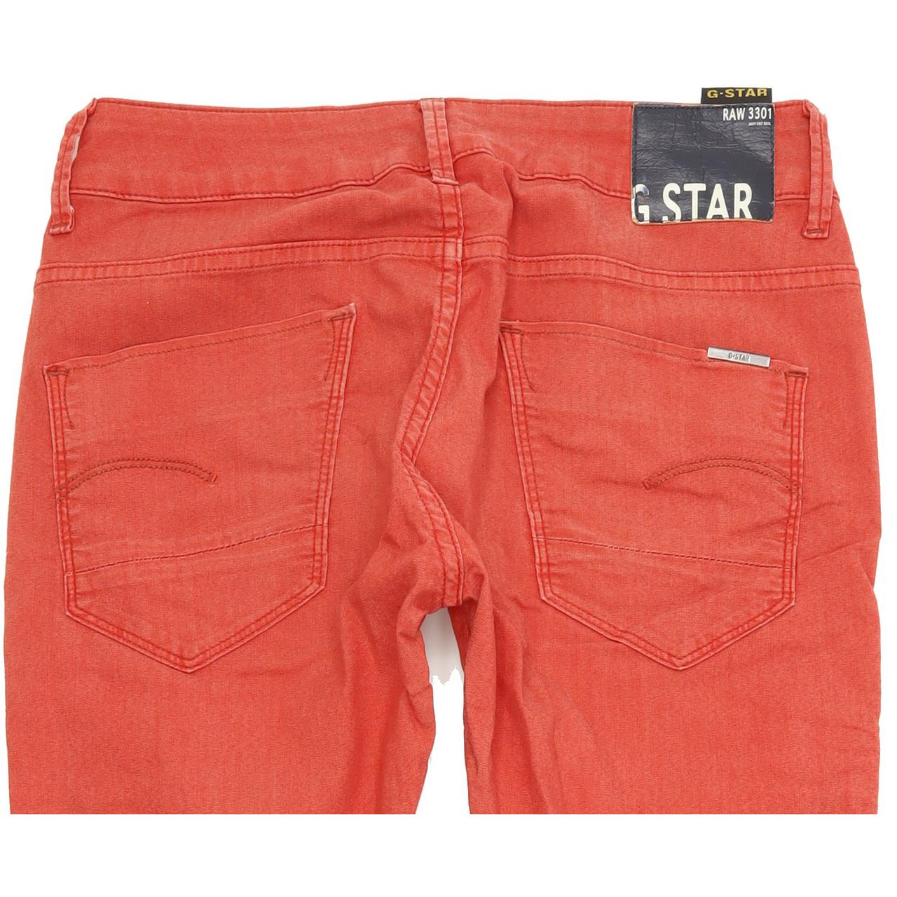 G-Star Arc 3D Women Red Skinny Slim Jegging Stretch Jeans W29 L30
