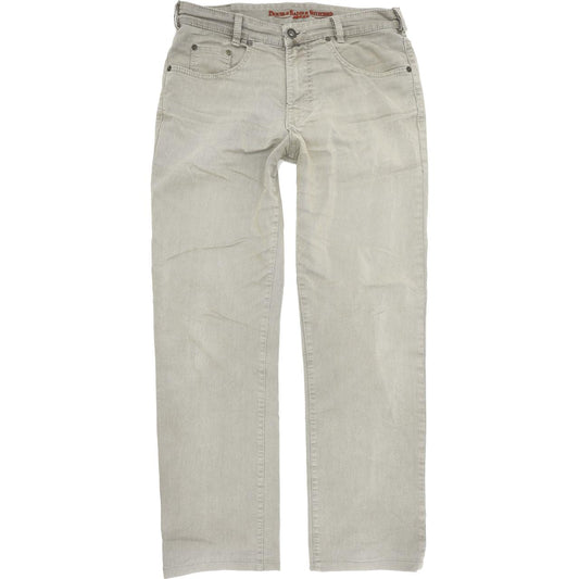 Joker Double Saddle Stitched Men Grey Straight Regular Jeans W34 L32