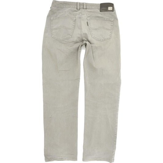 Joker Double Saddle Stitched Men Grey Straight Regular Jeans W34 L32