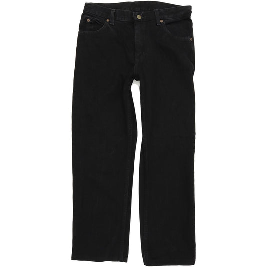 Lee Men Black Straight Regular Jeans W32 L28