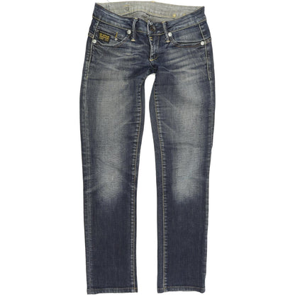 G-Star Women Blue Skinny Slim Stretch Jeans W27 L29