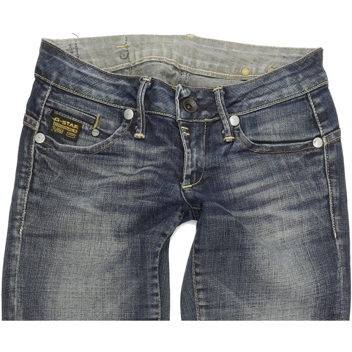 G-Star Women Blue Skinny Slim Stretch Jeans W27 L29